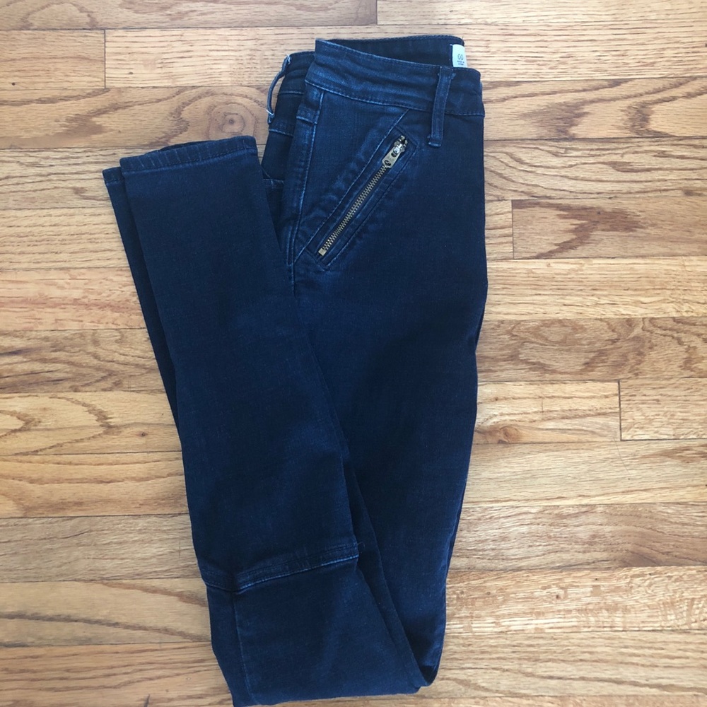 Abercrombie & Fitch motorcycle style skinny jeans